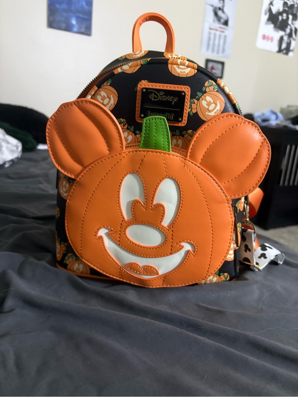 Loungefly Orange Pumpkin Mickey Mini Backpack